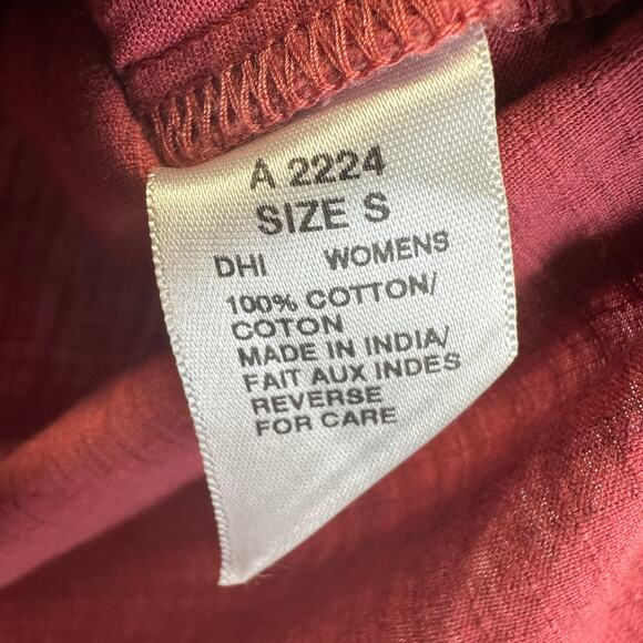 Woolrich Button Front Cotton Relaxed Long Sleeve Shirt Blouse Womens Size S - Picture 14 of 16